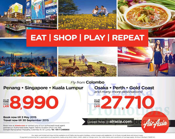 Featured image for Air Asia From Rs 8990 Promo Fares 27 Apr – 3 May 2015