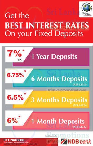 Featured image for NDB Bank From 7% p.a. Fixed Deposit Interest Rates 3 Apr 2015