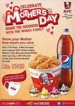Featured image for KFC Rs. 1740 Mother’s Day Combo Meal on 8 May 2016