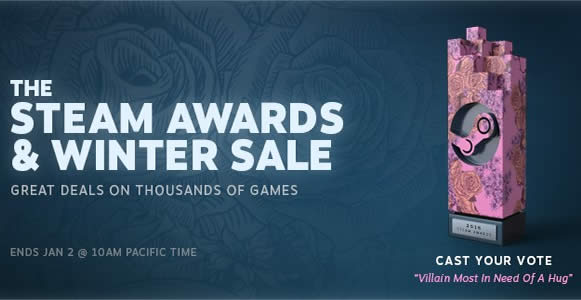 Featured image for Steam's winter games sale has started from 23 - 30 Dec 2016