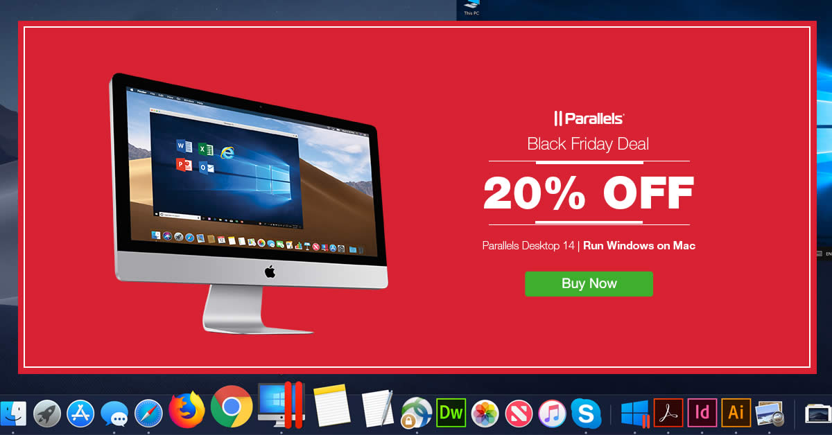 Featured image for Parallels Black Friday Promo: Save 20% off Parallels Desktop software till 27 November 2018