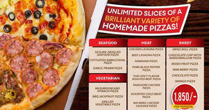 Featured image for GRANDEEZA is offering an all-you-can-eat pizza buffet on 18 Dec 2021, reserve now