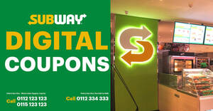 Featured image for Subway Sri Lanka releases over five digital ecoupons you can simply flash to redeem till 31 July 2023