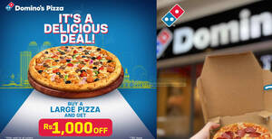 Featured image for (EXPIRED) Domino’s Sri Lanka Has Rs. 1000 Discount on Large Pizzas till 30 June 2024