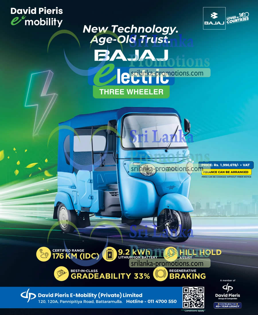 Bajaj srilanka promotions.com 25 Jan 2026